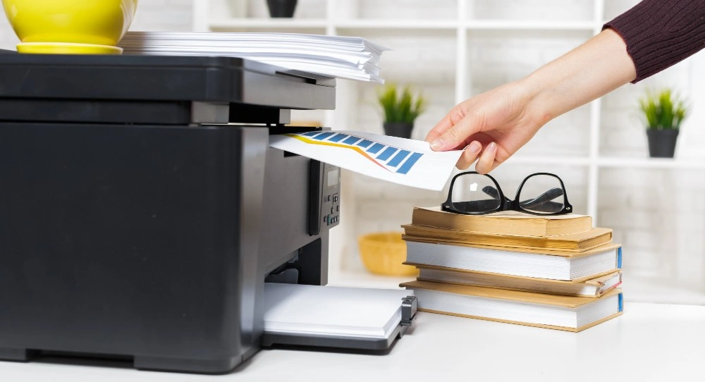 Office Desk and Monitor Setup